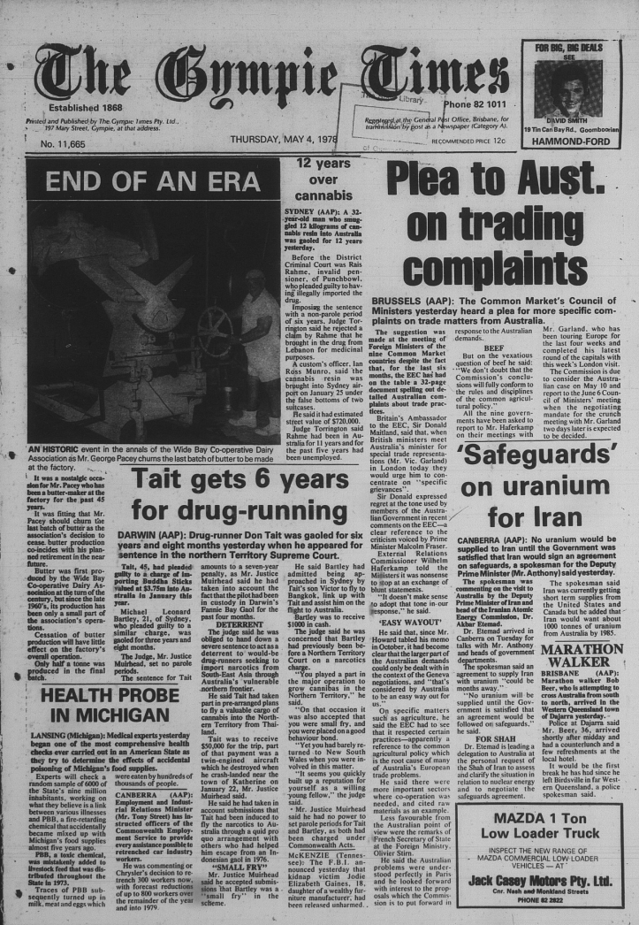 The Gympie Times Thursday 4 May 1978 page 1